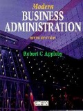 Modern Business Administration 6th edition