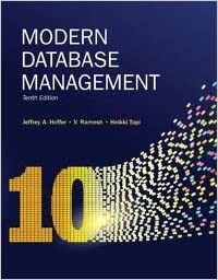 Modern Database Management 10th edition