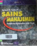 Sains Manajemen : Pendekatan Matematika untuk Bisnis