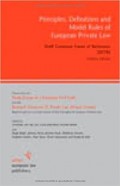 Principles, Definitions and Model Rules of European Private Law