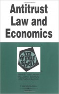 Antitrust Law and Economics