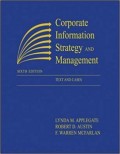 Corporate Information Strategy and management sixth edition