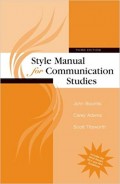 Style Manual for Communication Studies 3th ed.