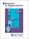 Behavior in Organizations 8th ed.