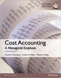 Cost Accounting : A managerial Emphasis 15th ed.