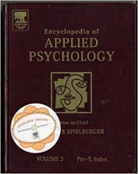 Encyclopedia of Applied Psychology Vol. 3