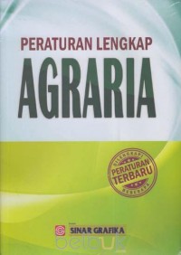 Peraturan Lengkap Agraria