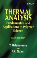 Thermal Analysis : Fundamentals and Applications to Polymer Science