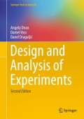 Design And Analysis of Experiments 3rd Ed.