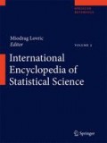 International Encyclopedia of Statistical Science Volume II (N-Z)