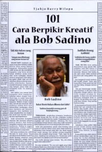 101 Cara Berpikir Kreatif ala Bob Sadino