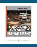 Purchasing and Supply Management 14th ed.