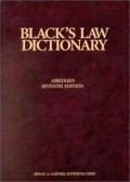 Black's Law Dictionary Abridged 7th ed.