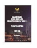 Risalah Perubahan Undang-Undang Dasar Negara Republik Indonesia Tahun 1945:Tahun Sidang 2001 Buku Dua