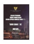 Risalah Perubahan Undang-Undang Dasar Negara Republik Indonesia Tahun 1945;Tahun Sidang 2002 Buku Satu