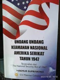 Undang-Undang Keamanan Nasional Amerika Serikat tahun 1947