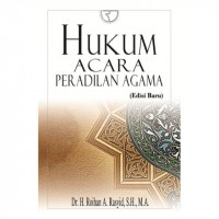 Hukum Acara Peradilan Agama: Edisi Baru
