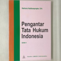 Pengantar Tata Hukum Indonesia ed.4