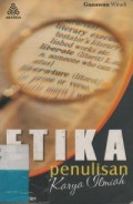 Etika Penulisan Karya Ilmiah