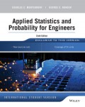 Applied Statistics and Probability for Engineers, 6 th. Ed.