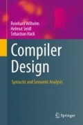 Compiler Design : Syntactic and Semantic Analysis