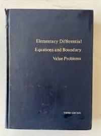 Elementary Differntial Wquations and Boundary Value Probelms 3rd Ed.