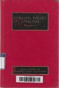 Foreign Policy Analysis Vol-III