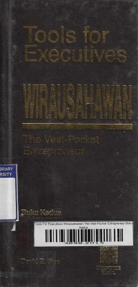 Tools For Executives Wirausahawan The Vest-Pocket Entrepreneur Buku Kedua