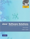 Java Software Solutions : Foundations of Program Design 7th ed.