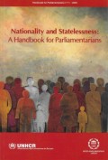 Nationality and Statelessness: A Handbook for Parliamentarians