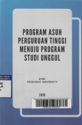 Program Asuh Perguruan Tinggi Menuju Program Studi Unggul