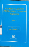 Peraturan Pelaksanaan Undang-undang Perpajakan Tahun 2000