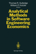 Analitical Methods in Software Engineering Economics