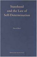 Statehood and the Law of Self-Determination