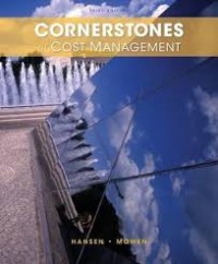 Cornerstones of cost management 3rd ed.