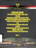 Risalah Rapat Ketetapan Mpr Ri Nomor I/Mpr/2003 Buku Satu