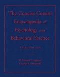 The Concise Corsini Encyclopedia of Psychology and Behavioral Science 3rd ed