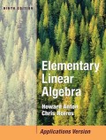 Elementary Linear Algebra, 9th ed.