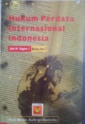 Hukum Perdata Internasional Indonesia Jilid III bagian I
