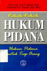 Pokok Pokok Hukum Pidana