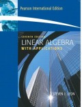 Linear Algebra With Applications 7th ed