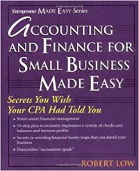 Accounting and Finance for Small Business Made Easy