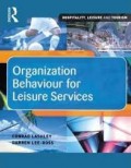 Organization Behaviour for Leisure Services