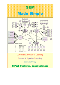 SEM : A gentle approach to learning structural equation modeling