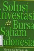 Solusi Investasi diBursa Saham Indonesia