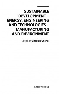 Sustainable Development : Energy, Engineering and Tehnologies - Manufacturing and Environment