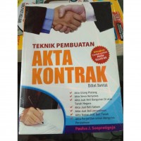 Teknik Pembuatan Akta Kontrak