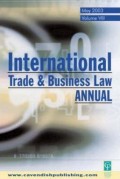 International Trade & Business Law Annual